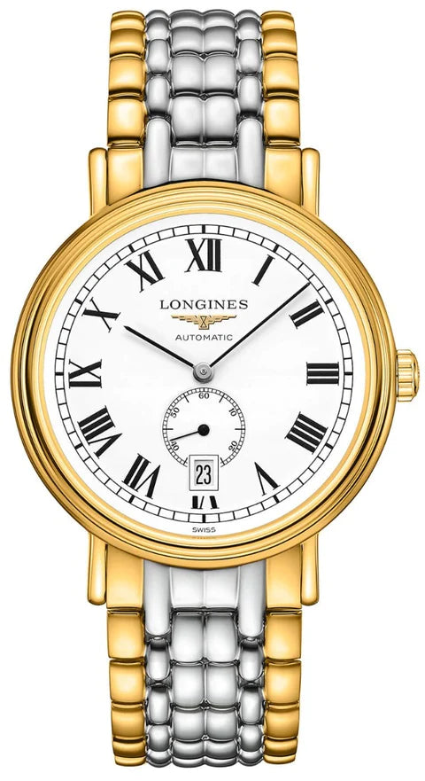 LONGINES PRÉSENCE - L4.905.2.11.7 Gold White Luxury Watch For Men