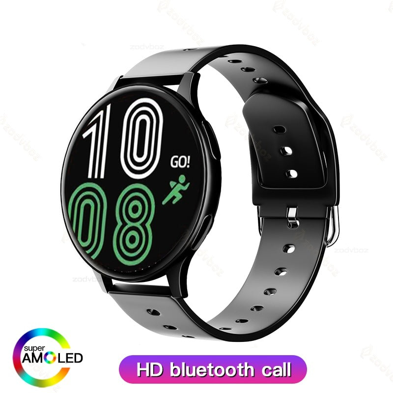 New Smart Watch Round Smartwatch Bluetooth Calls Watches Men Women Fitness Bracelet Custom Watch Face +Gift Box