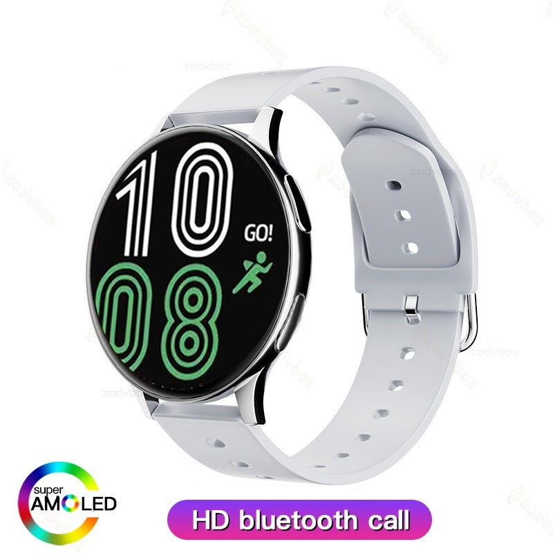 New Smart Watch Round Smartwatch Bluetooth Calls Watches Men Women Fitness Bracelet Custom Watch Face +Gift Box