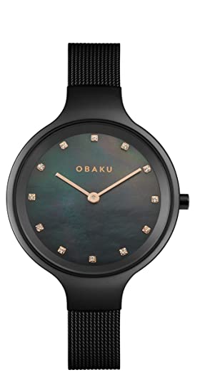 OBAKU SKY - CHARCOAL -V173LXBBMB LUXURY WATCH FOR WOMEN