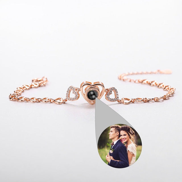 Customized Bracelets Photo Projection Bracelet Personalized Couple Bangles For Him Custom Bracelet For Men Women