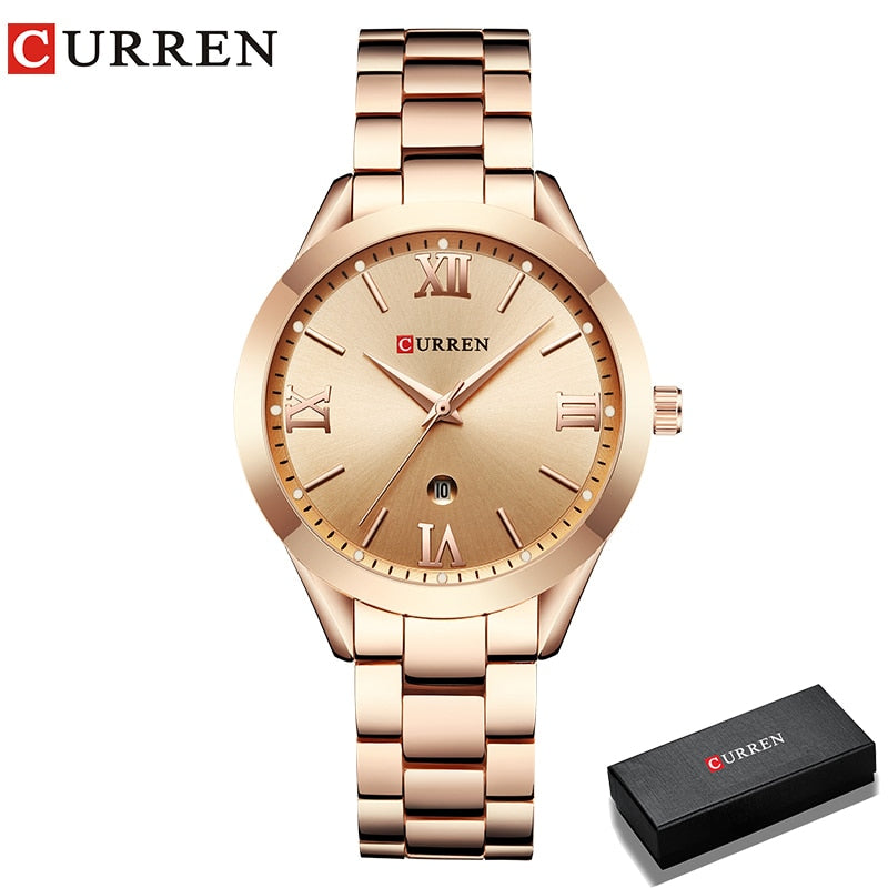 New Gold Watch Women Watches Ladies 9007 Steel Women Bracelet Watches Female Clock Relogio Feminino Montre Femme