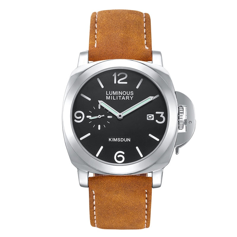 Luxury Top Brand Sport Watch Men Waterproof Quartz Brown Leather Military Wrist Watch Men Army Clock Male relojes hombre hodinky