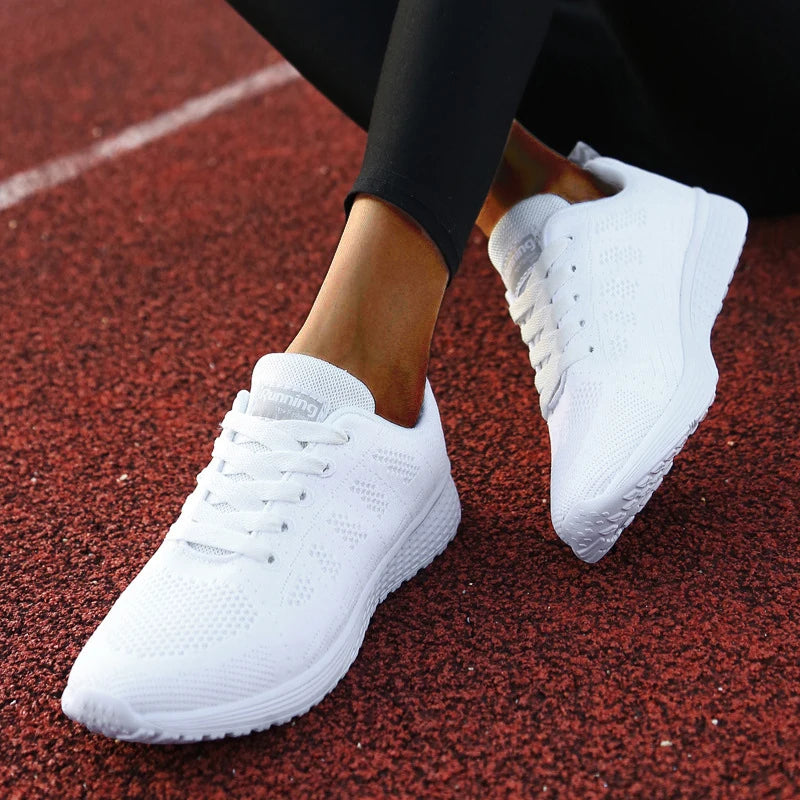 Women Sneakers Casual Shoes Flats Air Mesh Breathable Trainers Ladies Shoes Female Sneakers Women Shoes Basket Tenis Feminino