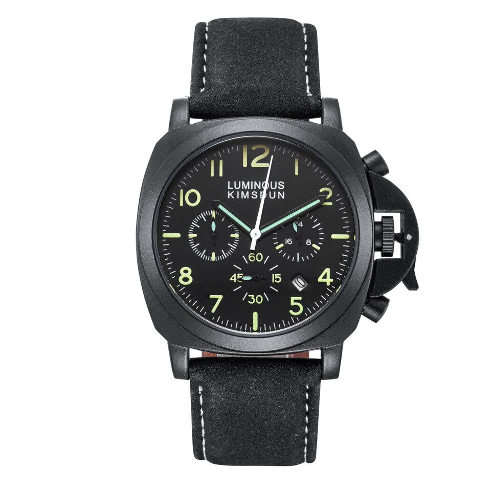 Luxury Top Brand Sport Watch Men Waterproof Quartz Brown Leather Military Wrist Watch Men Army Clock Male relojes hombre hodinky