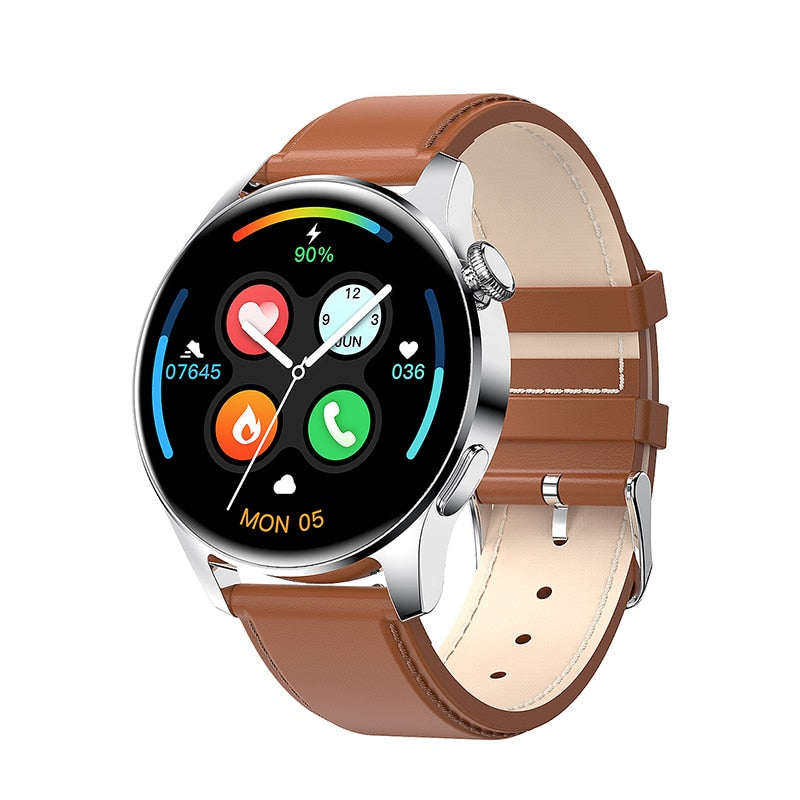 New Bluetooth Call Smart Watch Men Full Touch Sport Fitness Watches Waterproof Heart Rate Steel Band Smartwatch Android iOS