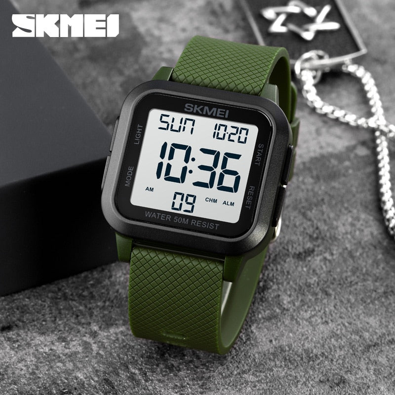 SKMEI Brand Sport Digital Watch Fashion LED Men's Watches Chrono Electronic Wristwatch Waterproof Countdown Clock Reloj Hombre