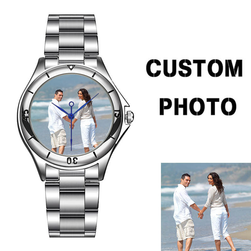 Custom logo Watch photo print Watches watch face Printing Wristwatch Customized Unique DIY Gift For lovers