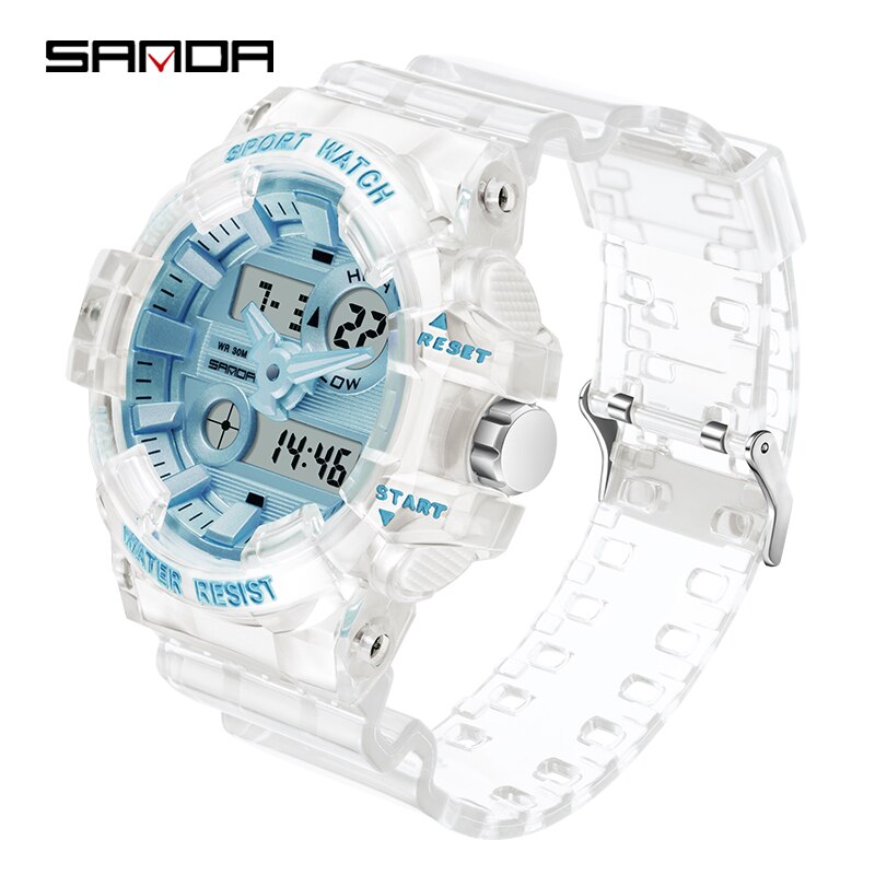 Men Watches Sport Military Quartz Watch for Men Digital Watch Waterproof Clock relogio masculino 3100 Blue color, China