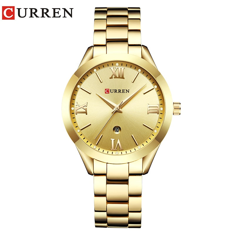 New Gold Watch Women Watches Ladies 9007 Steel Women Bracelet Watches Female Clock Relogio Feminino Montre Femme gold