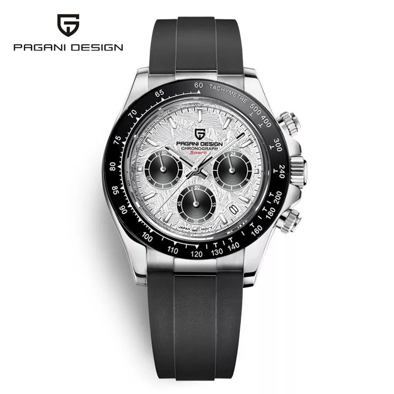 Men Watches Quartz Business Watch Men Watches Top Brand Luxury Watch Men Chronograph Silver White