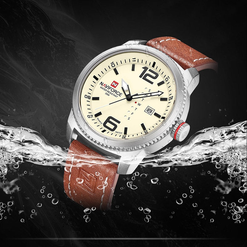 New Male Watches Casual Sport Day and Date Display Quartz Wristwatch Big Dial Clock with Luminous Hands Relogio Masculino