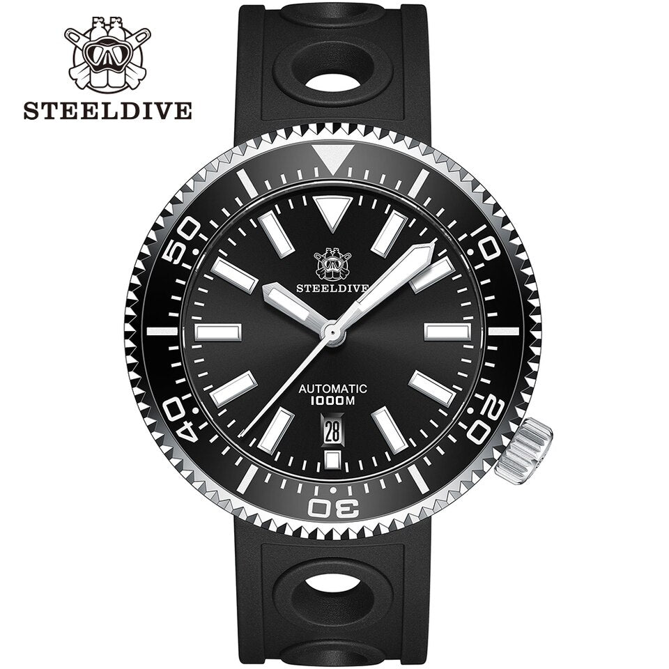 New Men SD1976 Steel Dive NH35A Watch Japan Automatic Movement Stainless Steel Sapphire 1000m Dive Watch Men OEM