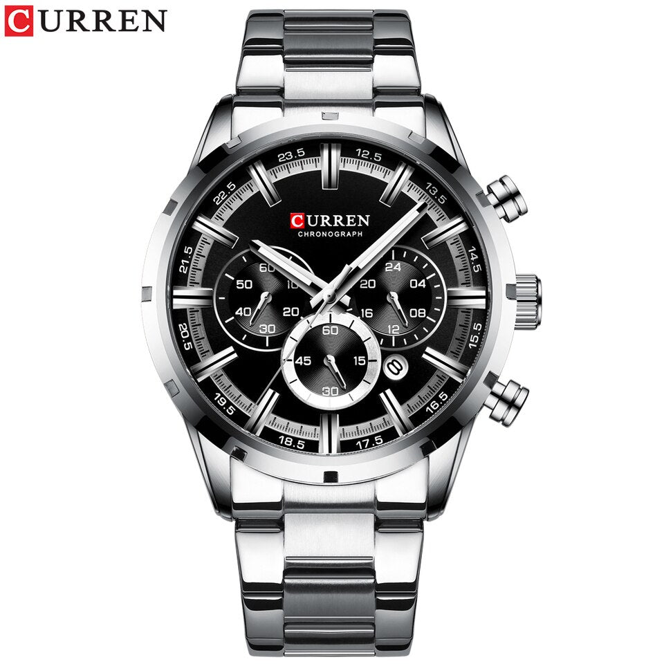 New Men Watches Top Brand Luxury Wrist Watch Quartz Clock Watch Men Waterproof Chronograph