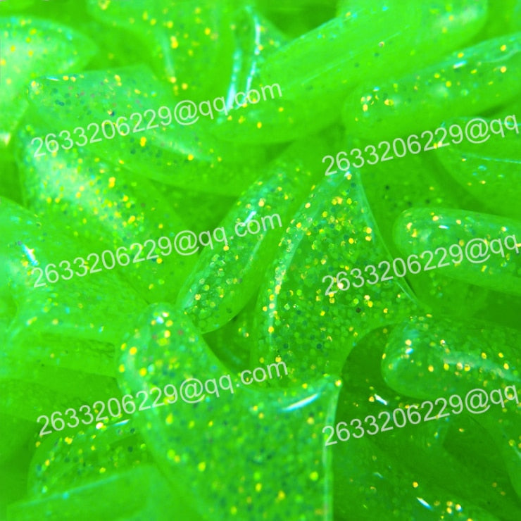 Colorful Cat Nail Caps soft cat Claw Soft Paws 20 PCS/lot with free Adhesive Glue Size XS S M L for pet Green Glitter, XS