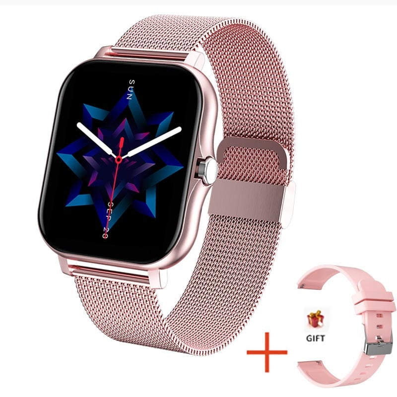 New Women Smart watch Men 1.69 Color Screen Full touch Fitness Tracker Bluetooth Call Smart Clock Ladies Smart Watch Women