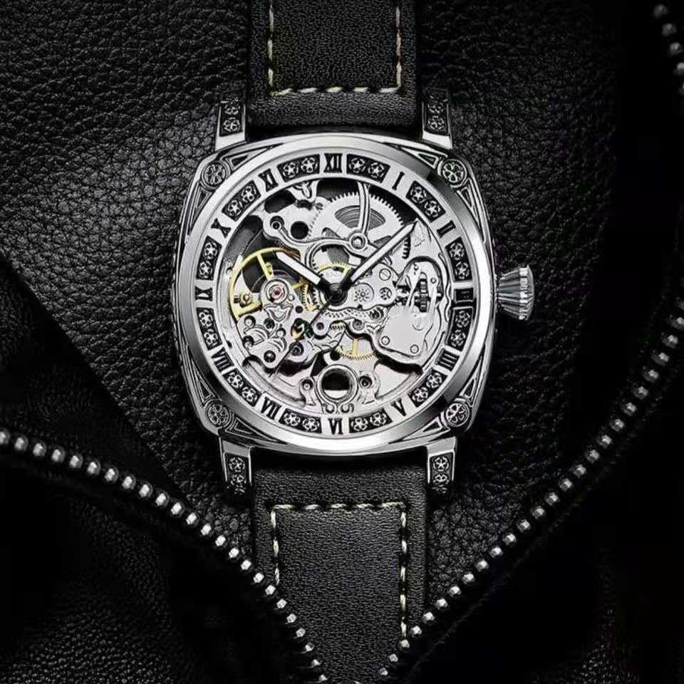 New Men Authentic Brand Carved Watches Fully Automatic men watches Hollowed Seagull Mechanical Watches luxury MAN WATCH