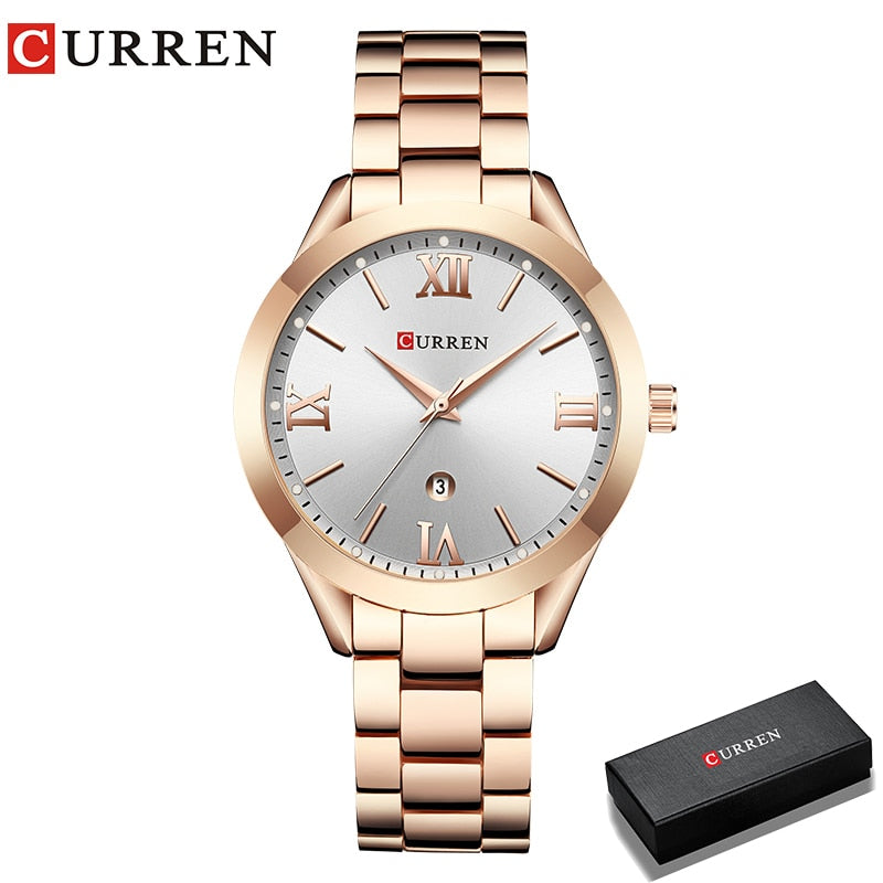 New Gold Watch Women Watches Ladies 9007 Steel Women Bracelet Watches Female Clock Relogio Feminino Montre Femme