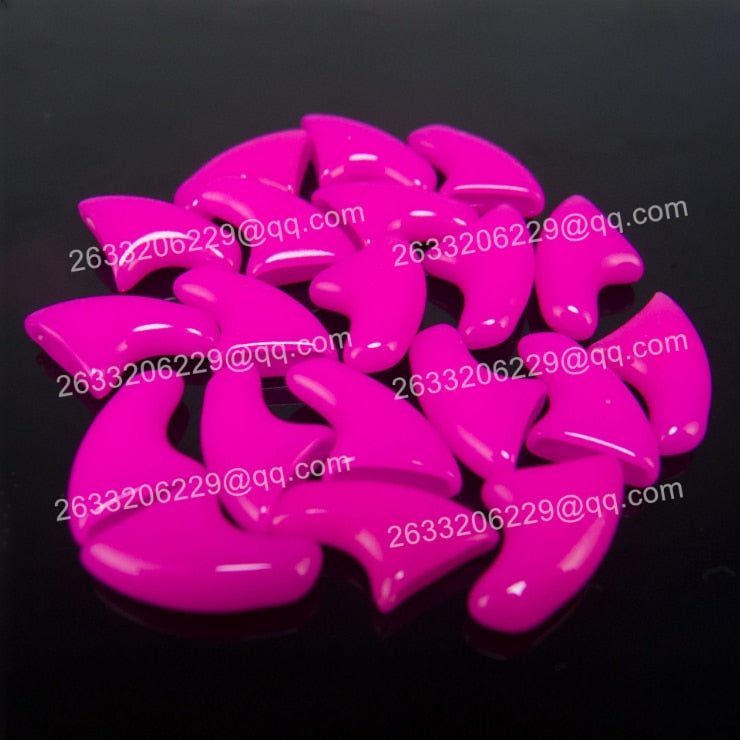 Colorful Cat Nail Caps soft cat Claw Soft Paws 20 PCS/lot with free Adhesive Glue Size XS S M L for pet Rose Red, XS