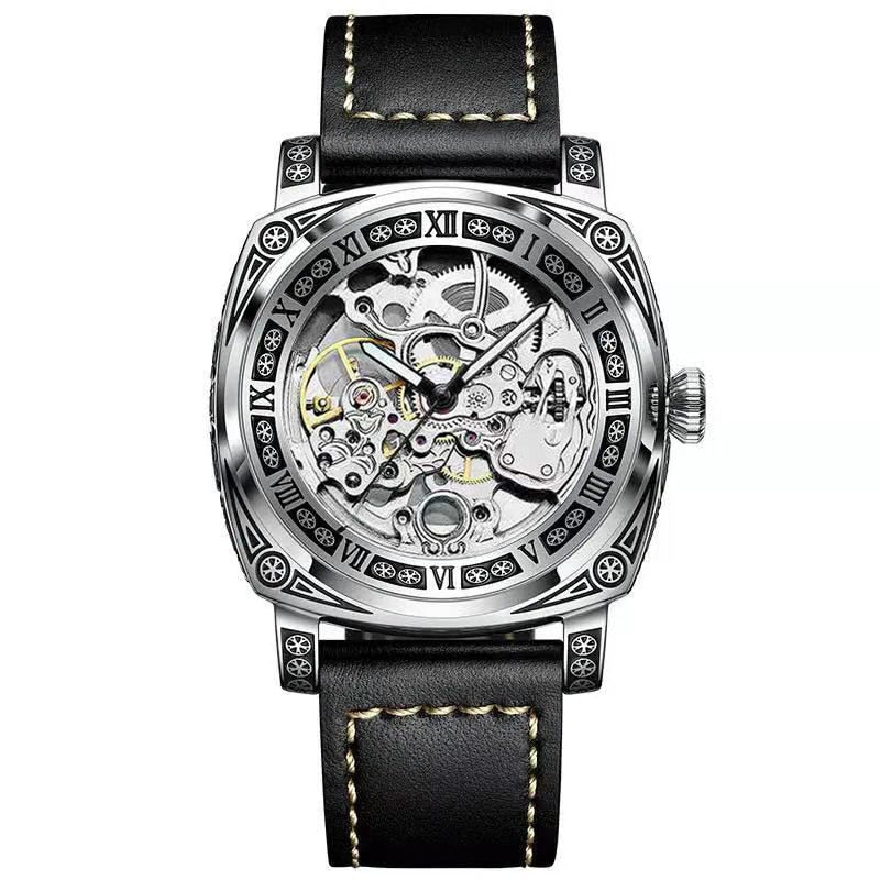 New Men Authentic Brand Carved Watches Fully Automatic men watches Hollowed Seagull Mechanical Watches luxury MAN WATCH