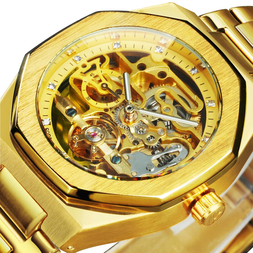 New Men Tourbillion Mechanical Watch for Men Forsining Automatic Steel Strap Skeleton Mens Watches Top Brand Luxury Watch