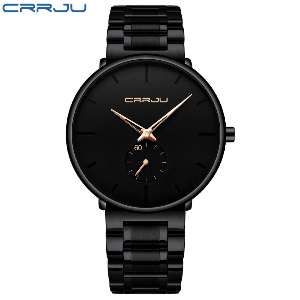 Men Watches Stainless Steel Men Wrist Watch Casual Luxury Waterproof Sport Watch for Men Quartz Watch Relogio Masculino black rose