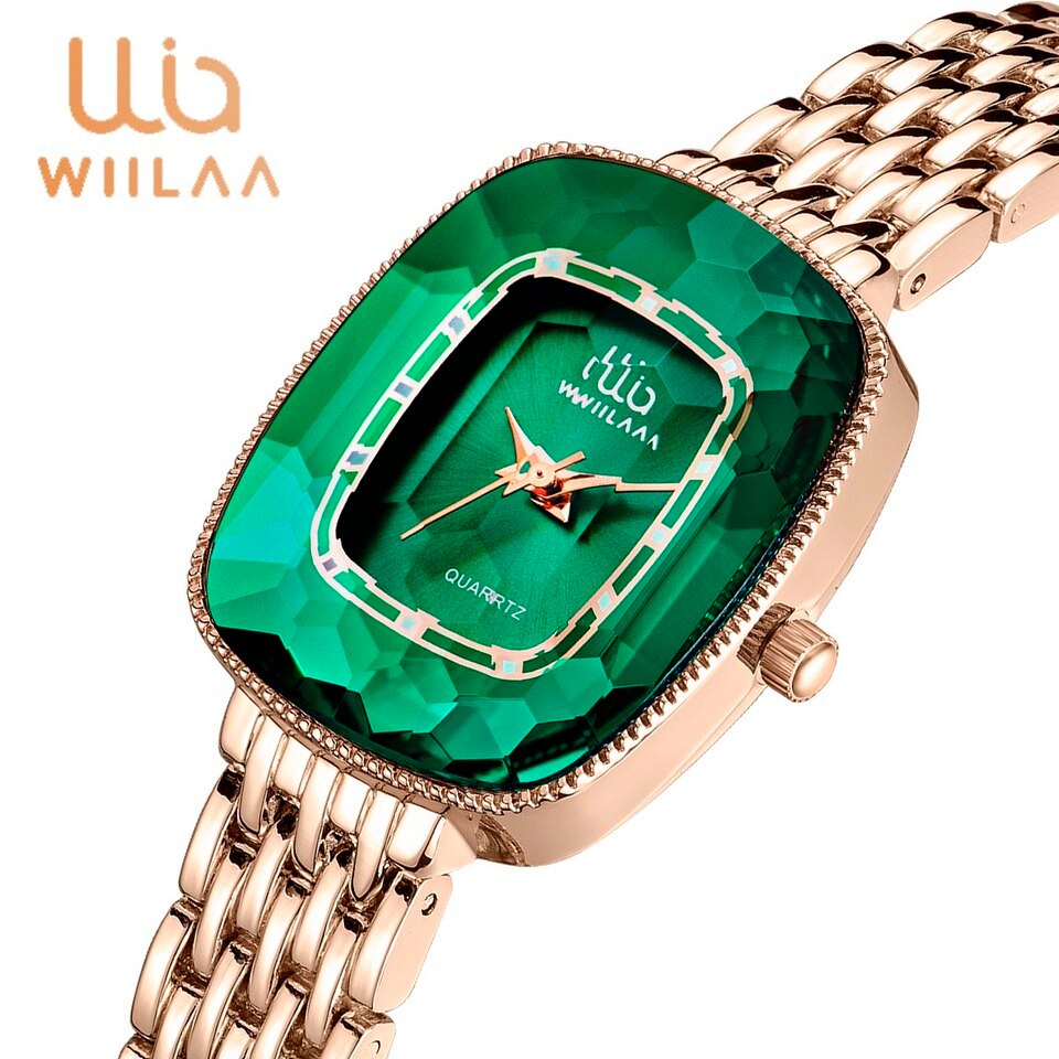 Green Diamond Style Luxury Women Quartz Watch Creative Unique Ladies Wrist Watch For Female Clock relogio feminino