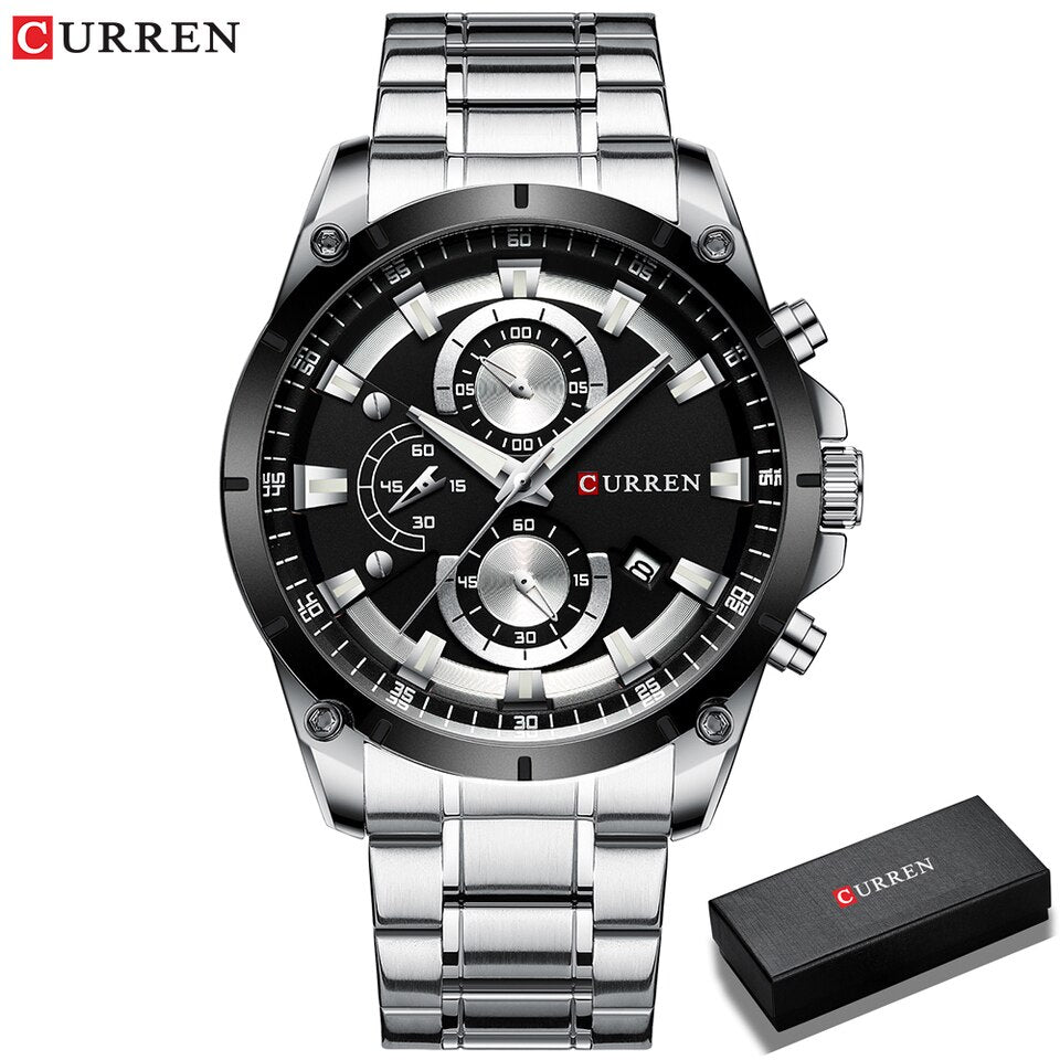 Men Watches Top Brand Luxury Business Automatic Date Watch Men Casual Waterproof Watch