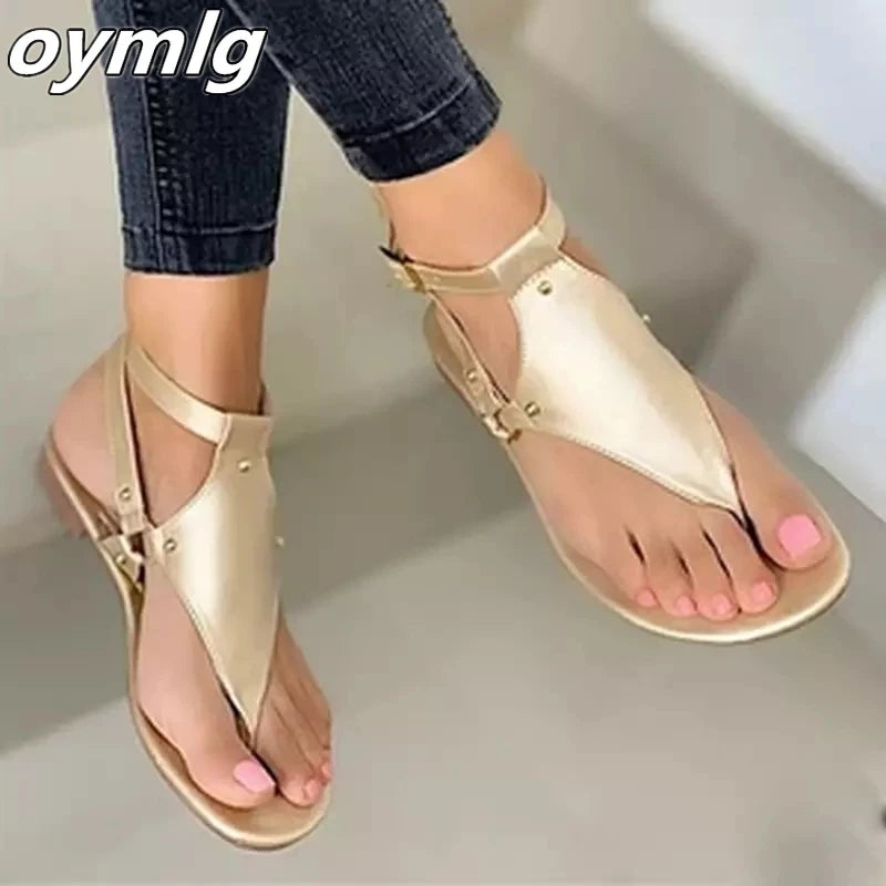 Slippers women summer Korean version new square-toe flat-heel candy color fashion outer wear sandals slippers