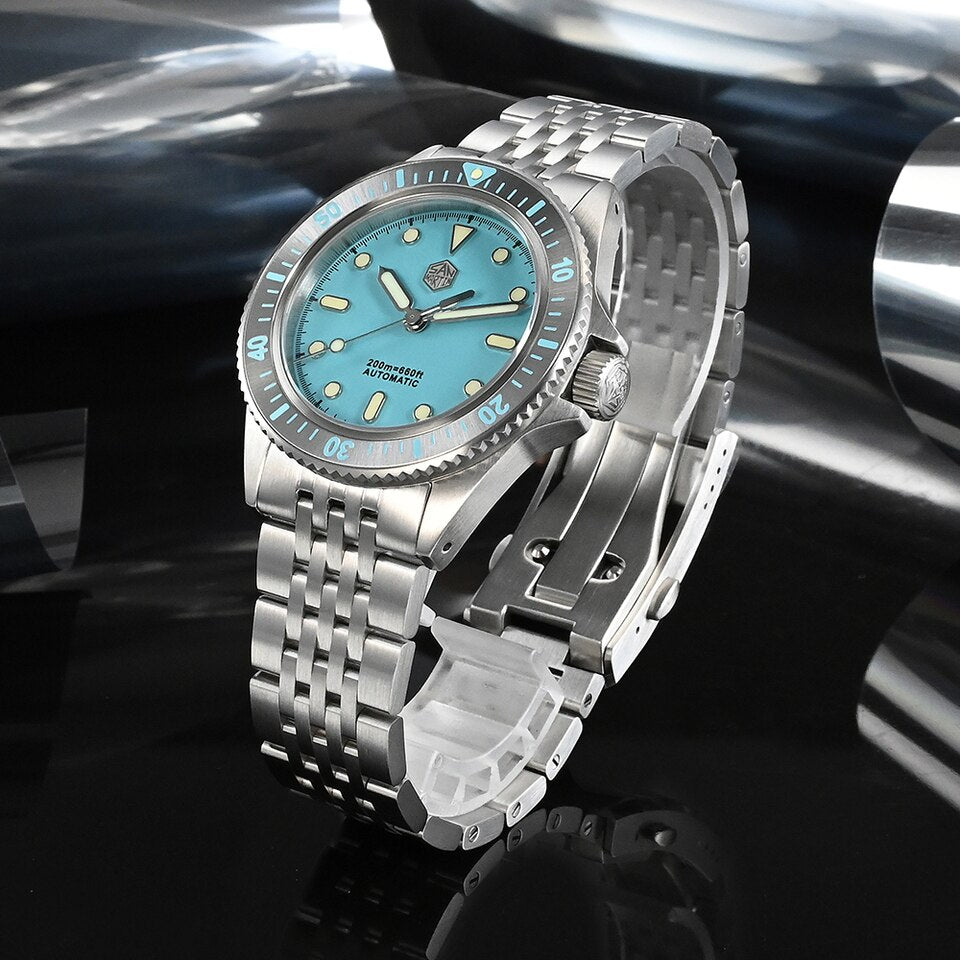 San Martin 38mm Dive Watch Miyota 8215 Original Design Bracelet Fashion Sport Style Automatic Mechanical Watches Sapphire 20Bar