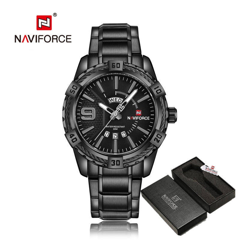 New Men WristWatch Fashion Quartz Classic Watches For Men Waterproof Business Steel Band Clock Man