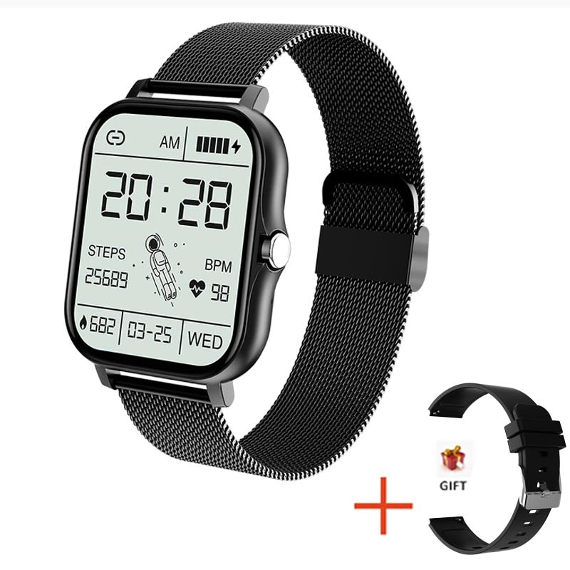 New Women Smart watch Men 1.69 Color Screen Full touch Fitness Tracker Bluetooth Call Smart Clock Ladies Smart Watch Women