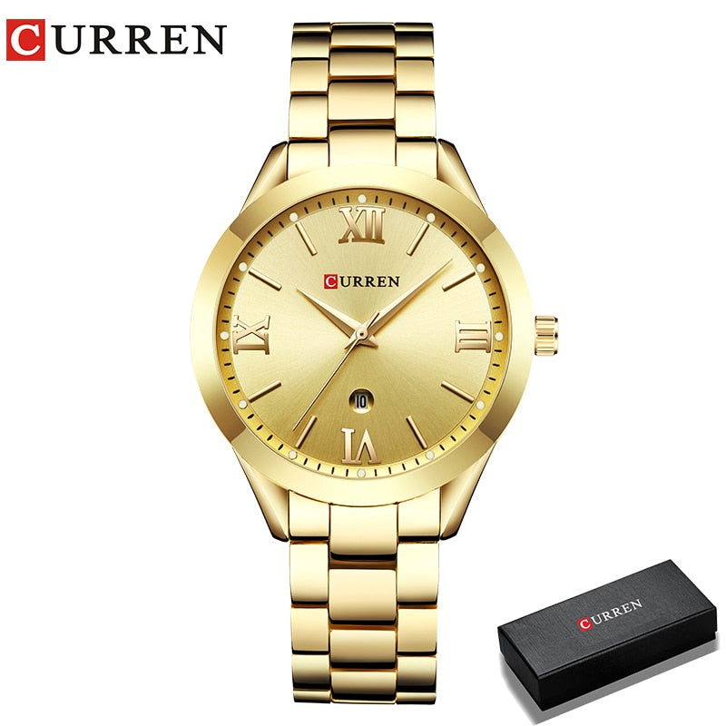 New Gold Watch Women Watches Ladies 9007 Steel Women Bracelet Watches Female Clock Relogio Feminino Montre Femme