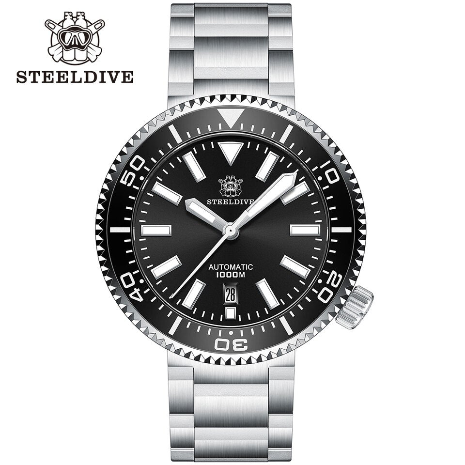 New Men SD1976 Steel Dive NH35A Watch Japan Automatic Movement Stainless Steel Sapphire 1000m Dive Watch Men OEM