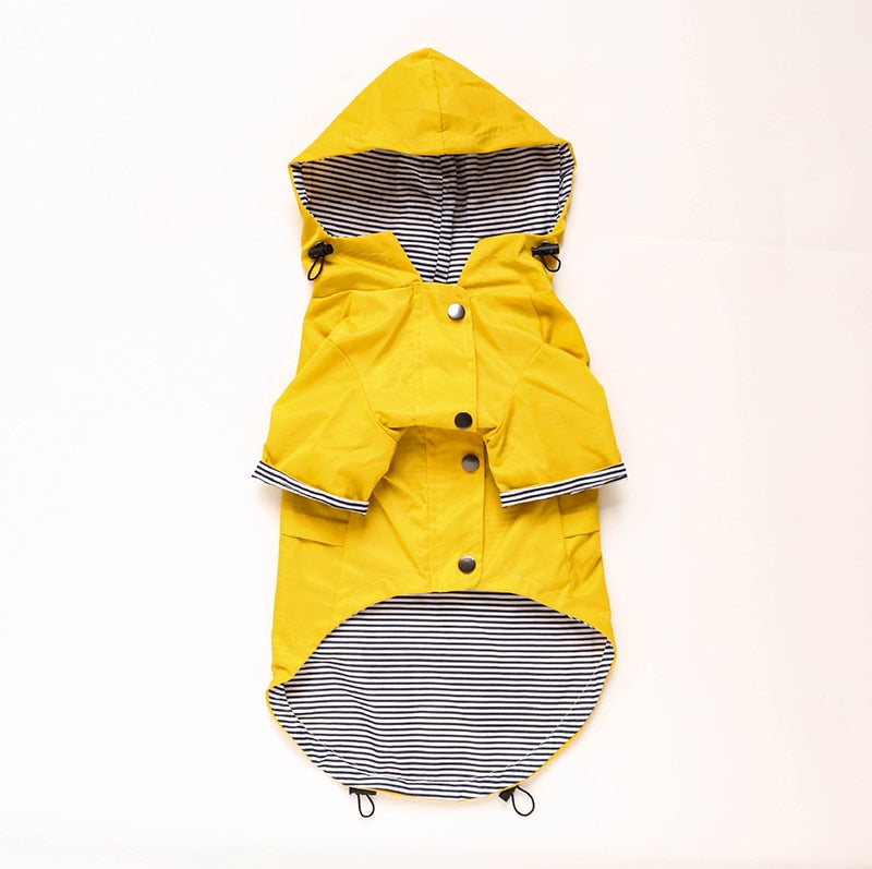 Pet Dog Coat Waterproof Jacket for Small Medium Large Dogs Cats Pet Raincoat Dog Sport Hoodies Popa Perro Pet Fashion Clothes Yellow, M