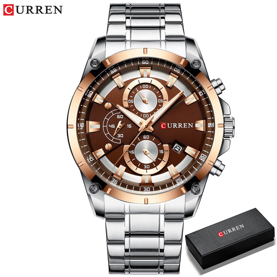 Men Watches Top Brand Luxury Business Automatic Date Watch Men Casual Waterproof Watch