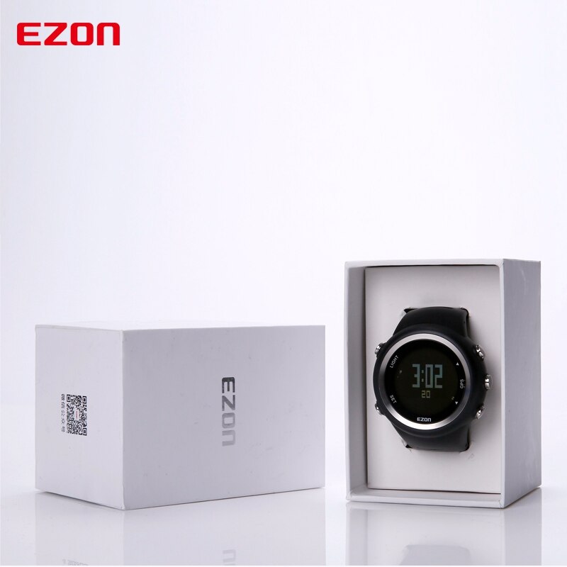 Men Digital Sport Wrist watch GPS Running Watch With Speed Pace Distance Calorie Burning  Stopwatch 50M Waterproof EZON T031