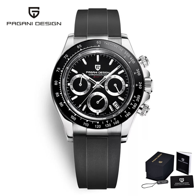 Men Watches Quartz Business Watch Men Watches Top Brand Luxury Watch Men Chronograph Black 1