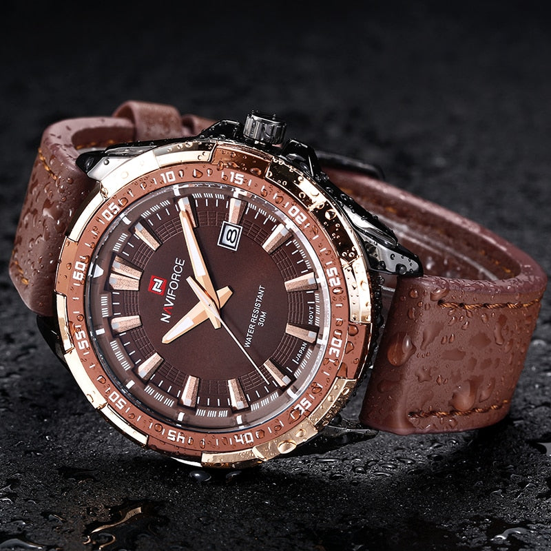 Men Watches Top Luxury Brand Fashion Sport Watches Men Waterproof Quartz Clock Male Army Military Leather Wrist Watch