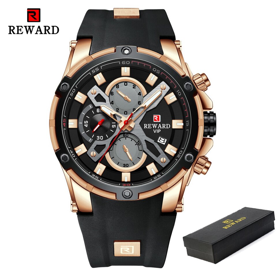 Men Watches Blue Waterproof Top Luxury Brand Chronograph Sport Watch Quartz For Men Wristwatch Military Male Black RoseGold, China