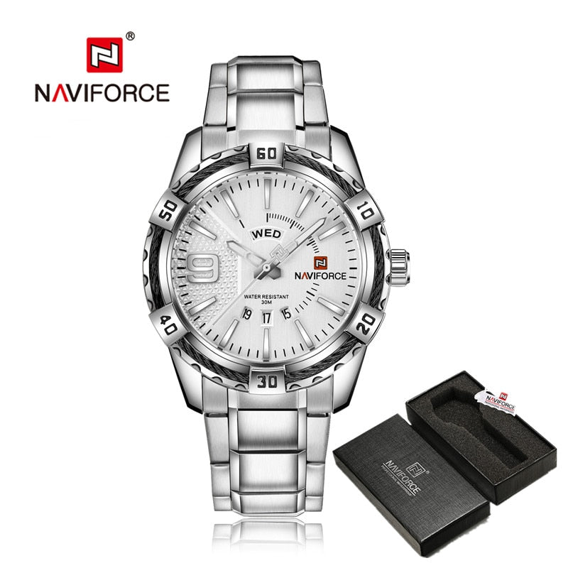 New Men WristWatch Fashion Quartz Classic Watches For Men Waterproof Business Steel Band Clock Man