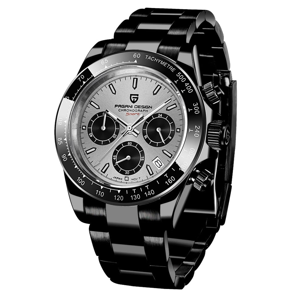 Men Watches Quartz Business Watch Men Watches Top Brand Luxury Watch Men Chronograph Black Gray