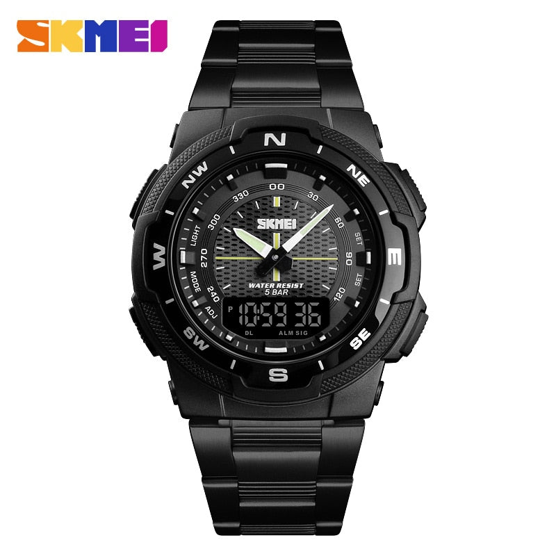 Men Watch Fashion Quartz Sports Watches Stainless Steel Strap Men Watches Top Brand Luxury Business Waterproof Wrist Watch