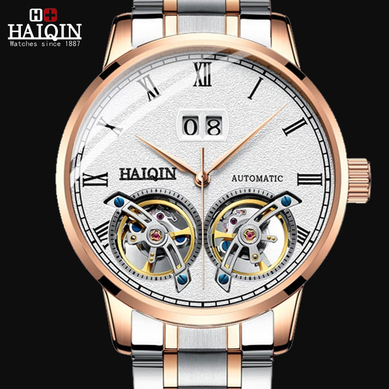 HAIQIN Men's Watches Watch Men New Luxury Waterproof Fashion/Automatic/Mechanical/Gold/Military/Watch Men Montre Homme