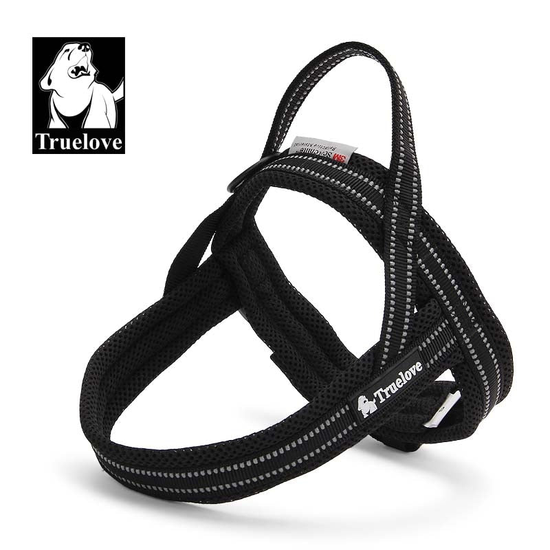 Soft Mesh Padded Nylon Dog Harness Vest 3M Reflective Security Dog Collar Easy Put On Pet Harness Pull-resistan 5 Color black, XS