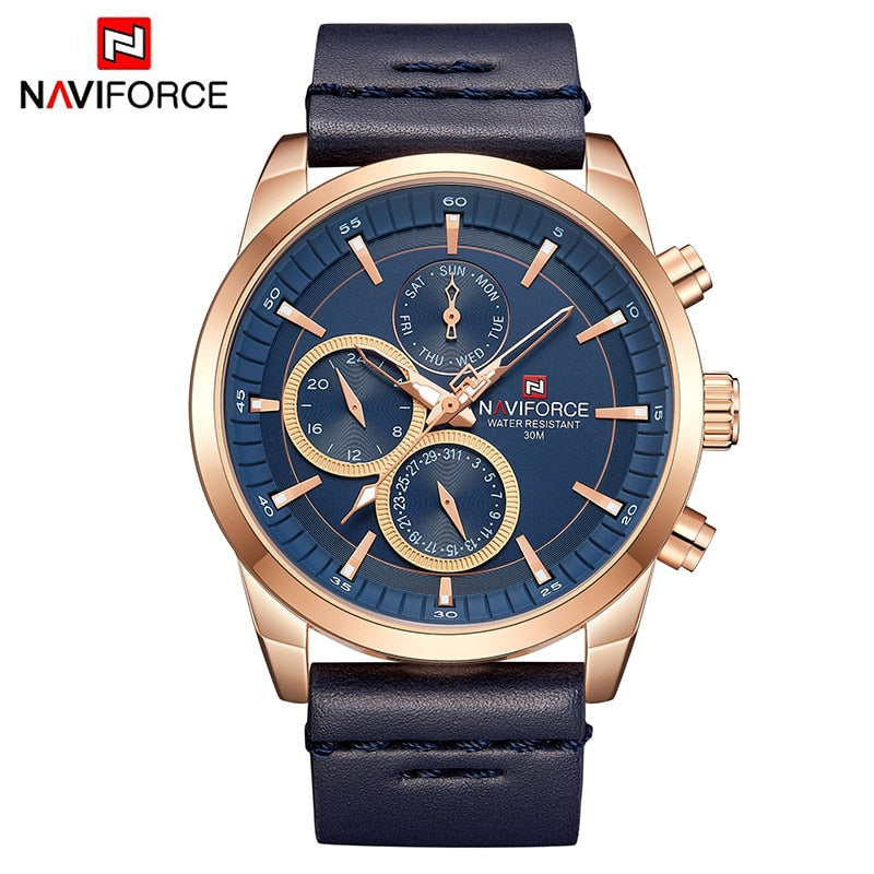 Men Watches Waterproof 24 hour Date Quartz Watch Man Fashion Leather Sport Wrist Watch Men Clock