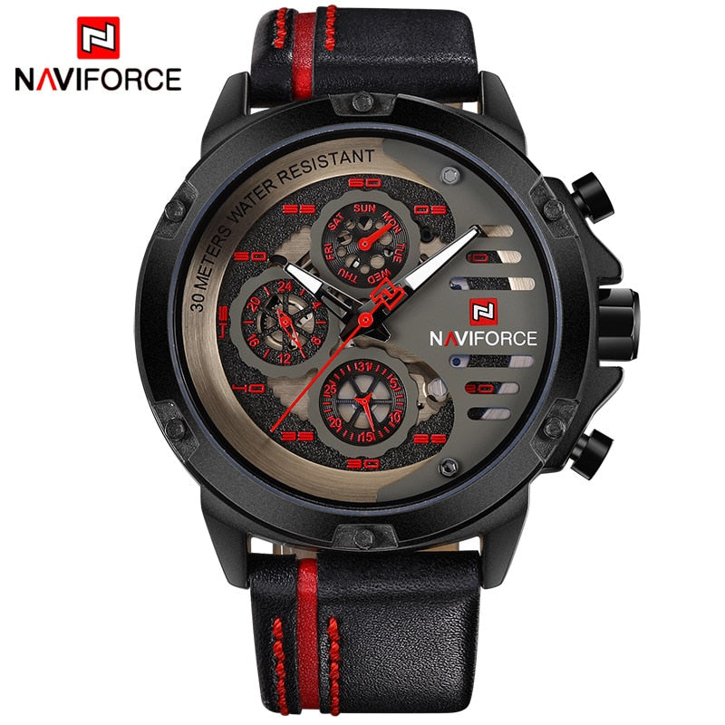 Men Watches Top Brand Luxury Waterproof 24 hour Date Quartz Watch Man Leather Sport Wrist Watch Men Waterproof Clock BRB, China