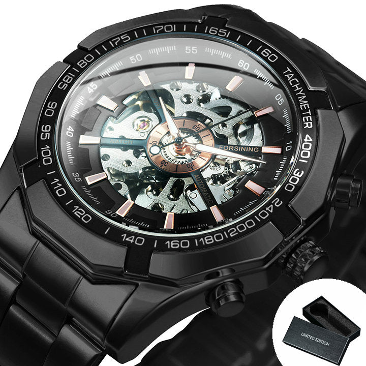 New Men Skeleton Mechanical Watch Automatic Winner Gold Skeleton Vintage Men Watches Top Brand Luxury