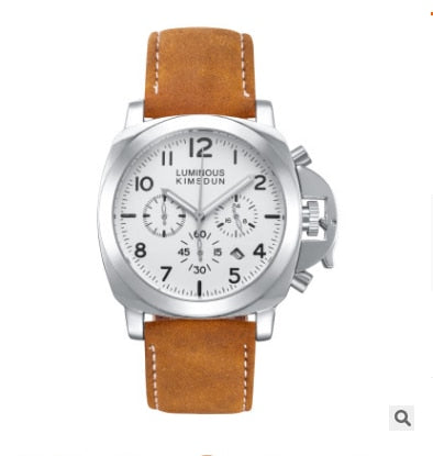 Luxury Top Brand Sport Watch Men Waterproof Quartz Brown Leather Military Wrist Watch Men Army Clock Male relojes hombre hodinky