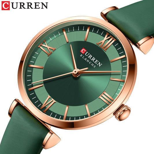 Women Quartz Leather Wristwatches Fashionable Classic Clock Montre femme